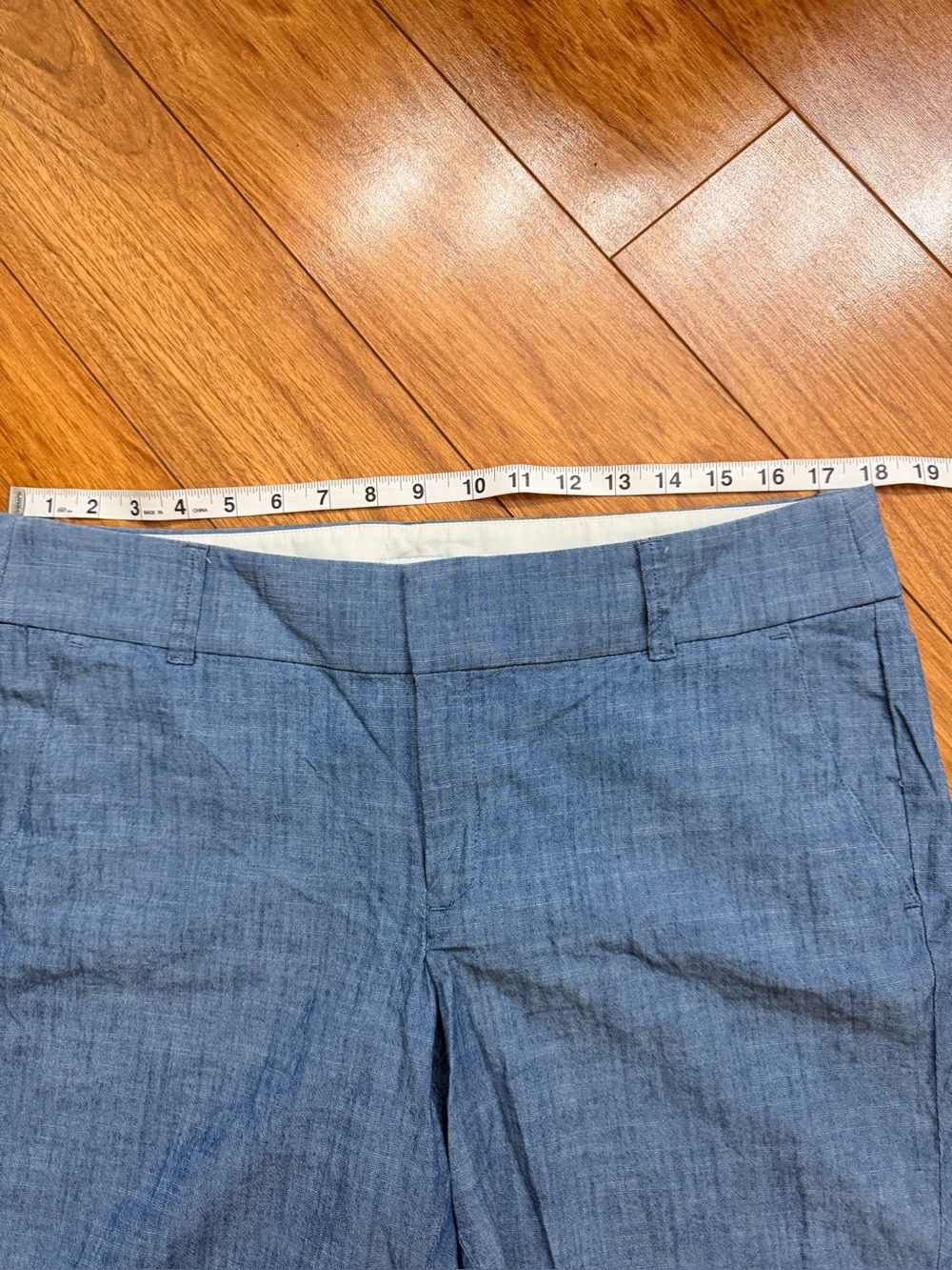 J. Crew Light Chambray Bermuda Shorts - Blue - Picture 4 of 5
